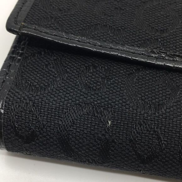 NWT GUESS Timeless Edition SLG Black Canvas Trifold Wallet - Picture 11 of 16